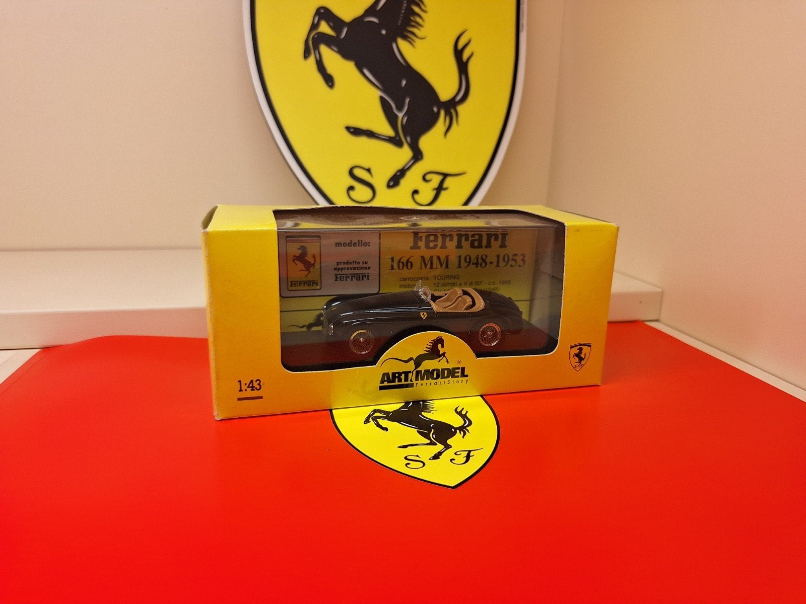 Ferrari 166MM Art Model 1/43, Ophalen of Verzenden, Zo goed als nieuw, Auto, Overige merken