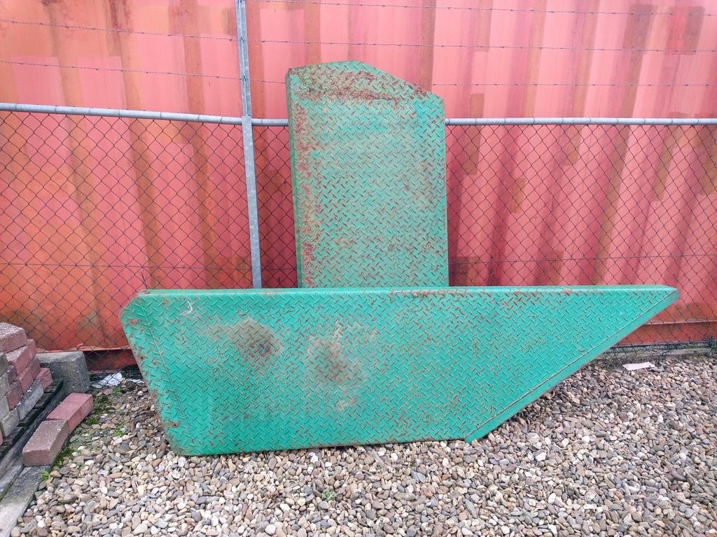 Traanplaat rijplaten ijzer., Ophalen