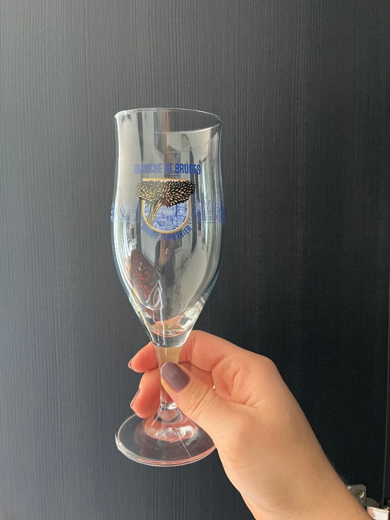 Blanche De Bruges bierglas 25cl, Ophalen of Verzenden, Nieuw, Bierglas