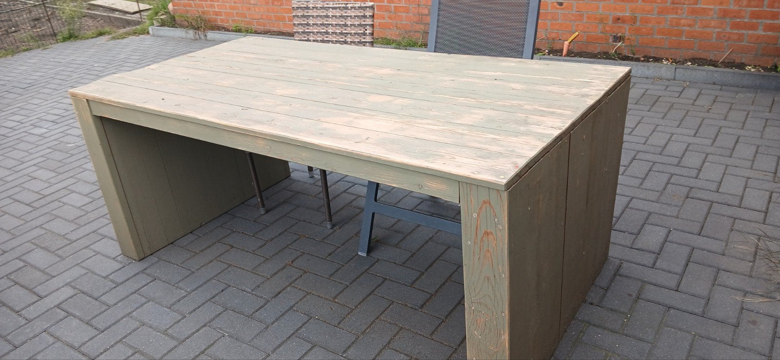 Houten tuintafel 100 x 200, Tuin en Terras, Ophalen