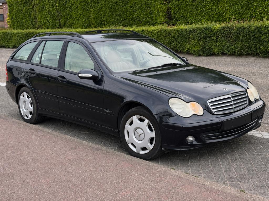 Mercedes C200Cdi 2005 Trekhaak NieuwStaat Gekeurd Vvk✅, Auto's, Voorwielaandrijving, 4 deurs, Blauw, Parkeersensor