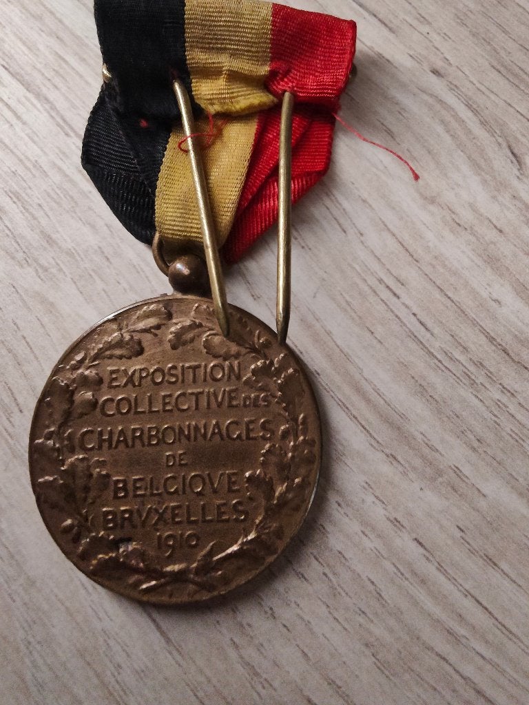 Medaille exposition collective charbonnage de Belgique, Collections, Enlèvement ou Envoi