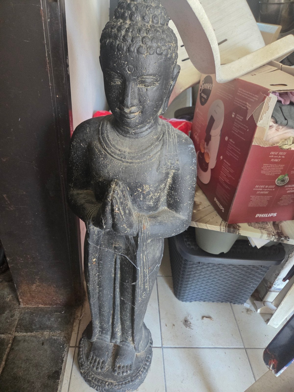 boudha, Enlèvement ou Envoi, Neuf, Pierre/céramique, 105 cm