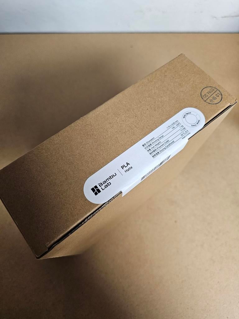 Bambu Lab PLA blanc mat + bobine de 1 kg non ouverte, Enlèvement ou Envoi, Neuf