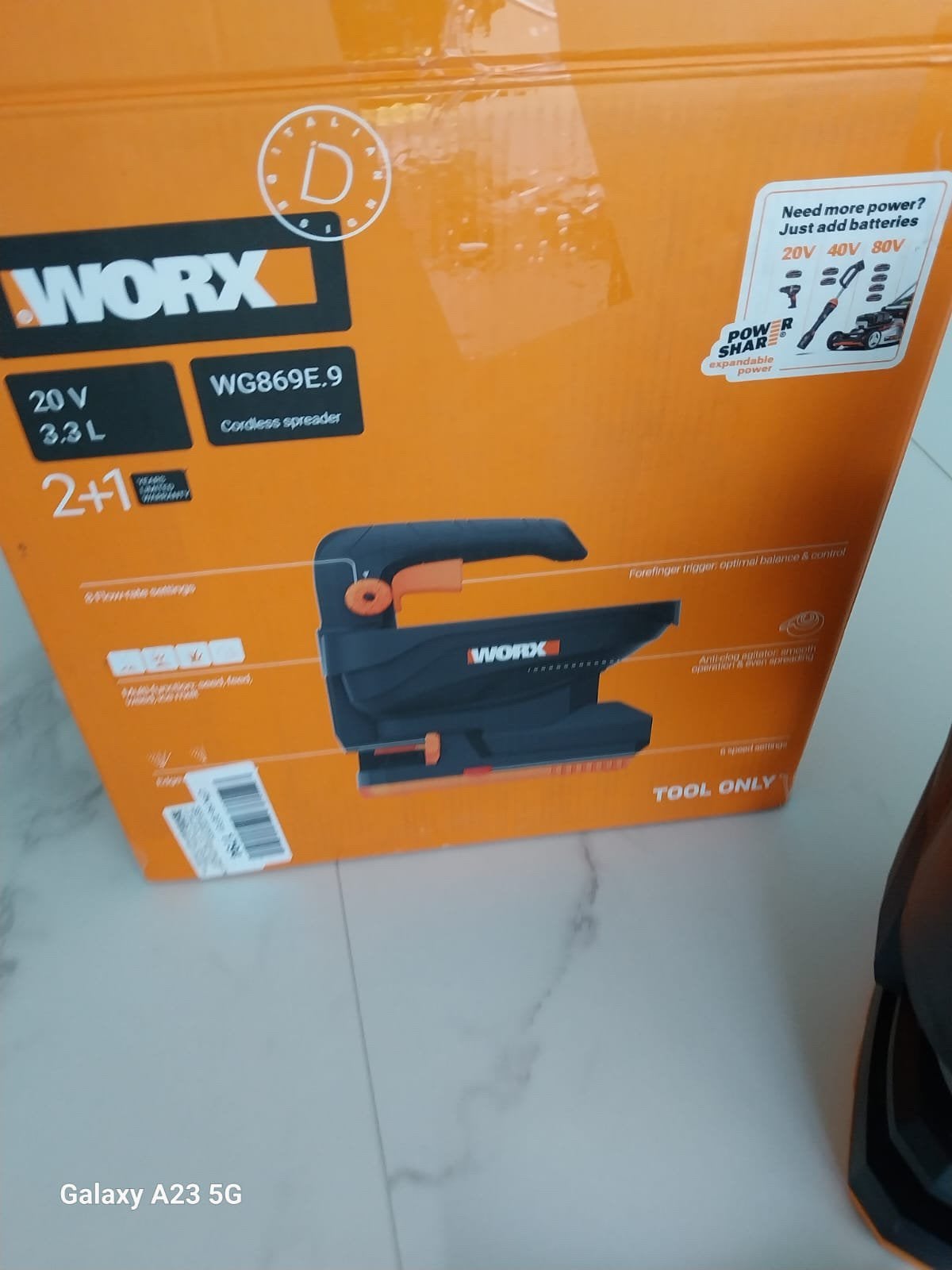 Épandeur universel sans fil WORX, Jardin & Terrasse, Enlèvement ou Envoi