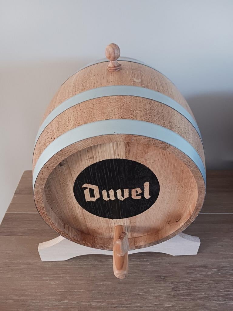 Vat hout 3 liter. Duvel.  Nieuw, Ophalen of Verzenden