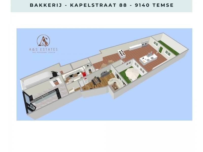 Te koop woning met 5 slaapkamers en ruim magazijn in Temse, Immo, 6 pièces, Habitation avec espace professionnel, Province de Flandre-Orientale