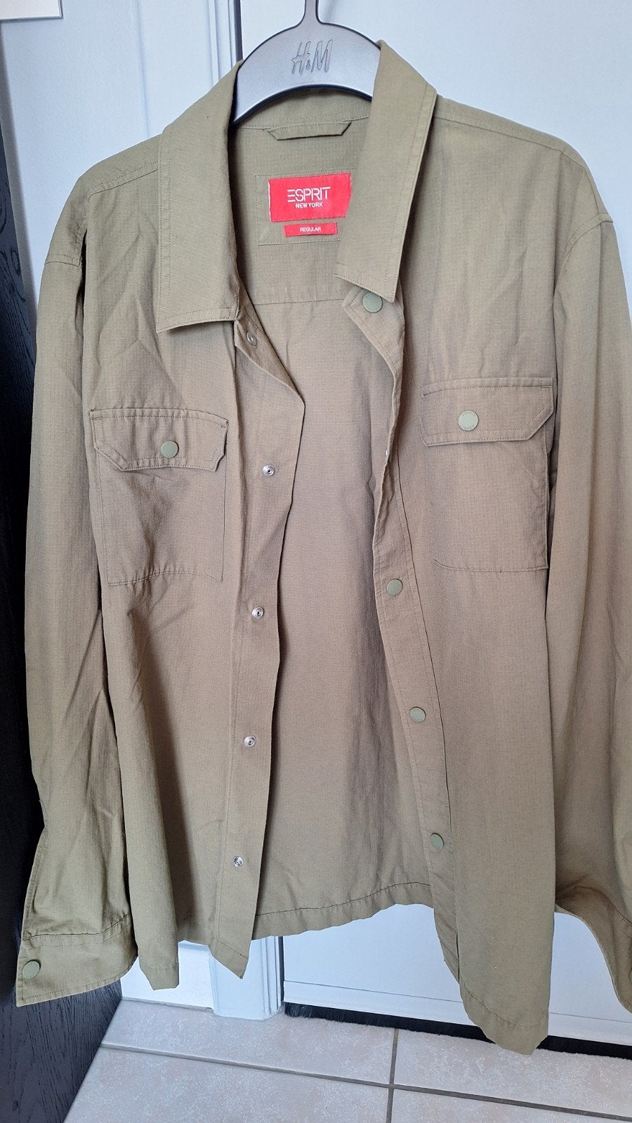 hemd, groen, Esprit, maat l, zo goed al nieuw, Vêtements | Hommes, Chemises, Tour de cou 41/42 (L), Comme neuf, Esprit, Vert