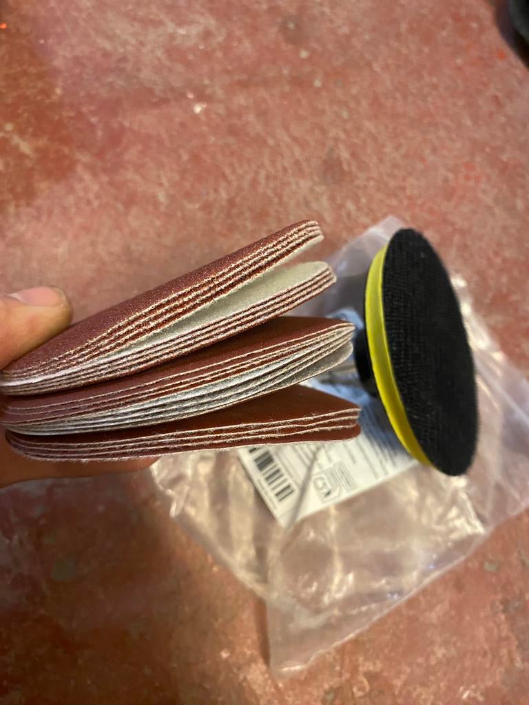 schuurpapier set voor boormachine hoofdt, Bricolage & Construction, Outillage | Ponceuses, Enlèvement, Neuf