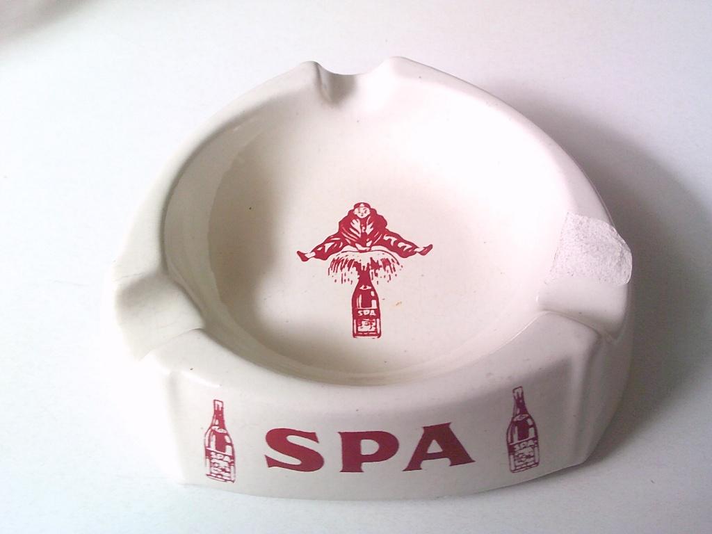 asbak spa, Verzamelen, Ophalen, Gebruikt, Gebruiksvoorwerp