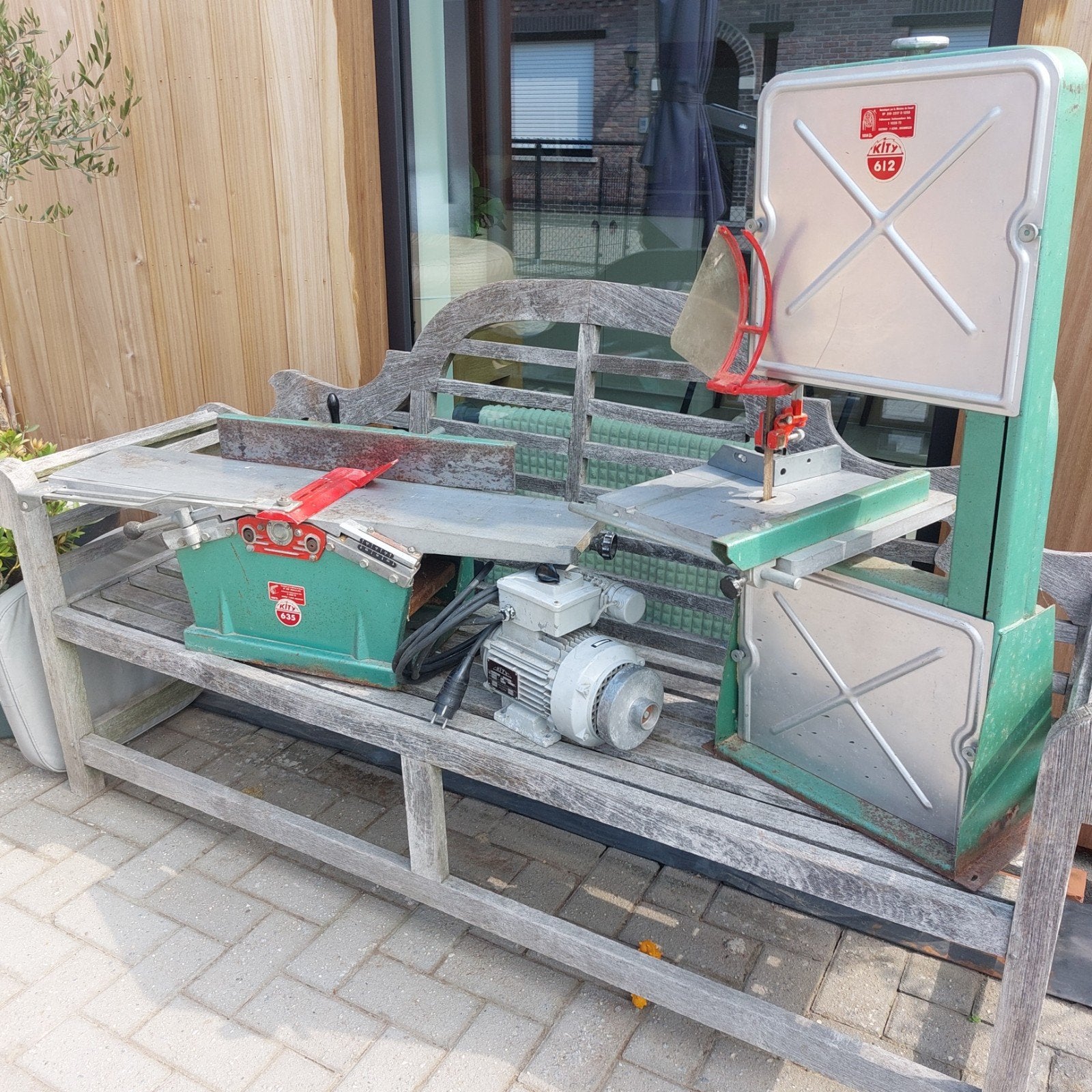 kity schaafmachine en lintzaag, Doe-het-zelf en Bouw, Ophalen, Lintzaag