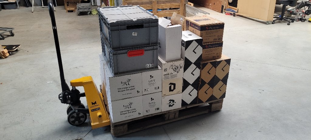 Grote partij horecaglazen – 350 stuks – diverse merken, Ophalen