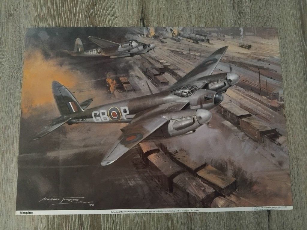 Mosquito, Collections, Aviation, Enlèvement ou Envoi, Comme neuf, Carte, Photo ou Gravure