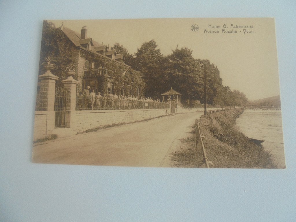 yvoir-home ackermans -avenue rosalie, Ophalen of Verzenden, 1920 tot 1940, Ongelopen, Namen