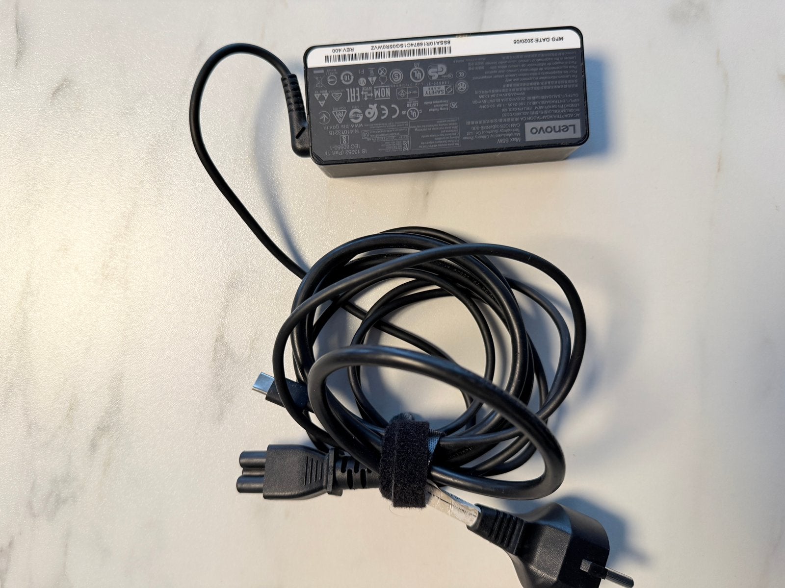 un adaptateur USB-C Lenovo 65 W original et fonctionnel, Enlèvement ou Envoi, Comme neuf