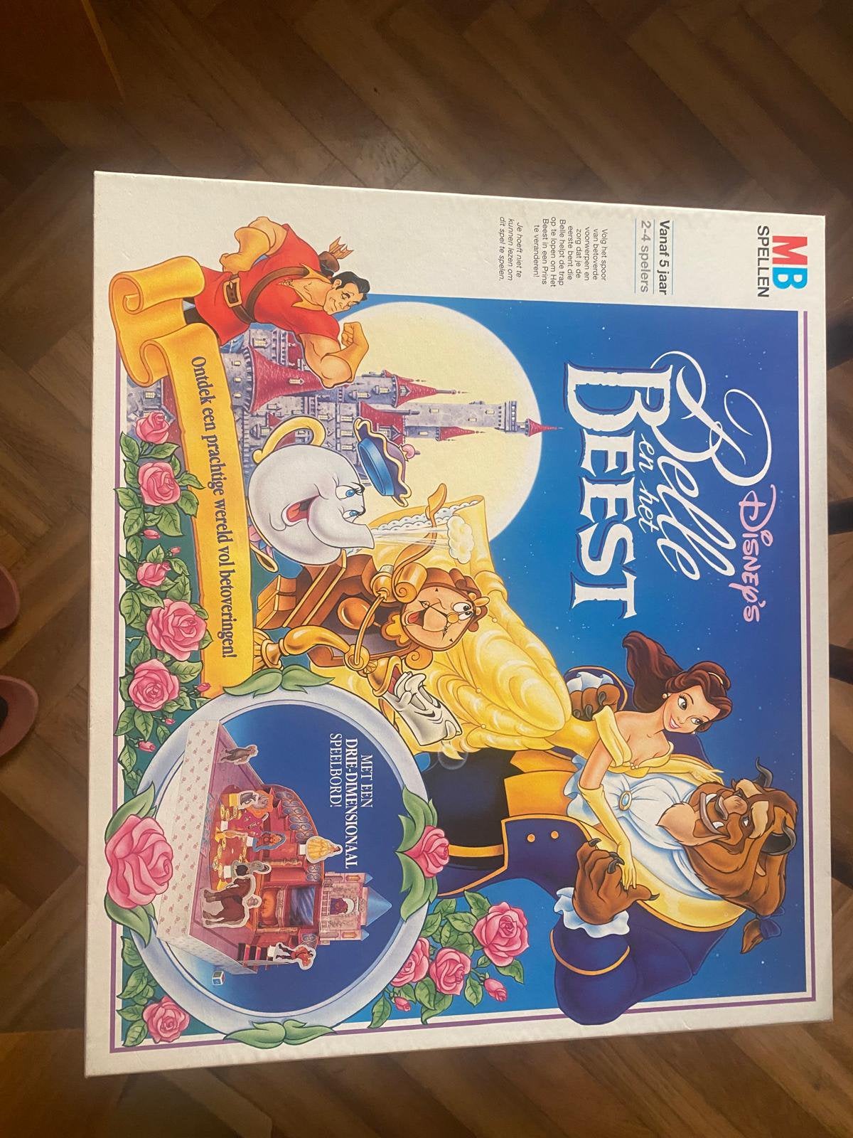 Vintage gezelschapsspel Disney ‘Belle en het beest’, Ophalen of Verzenden, Zo goed als nieuw