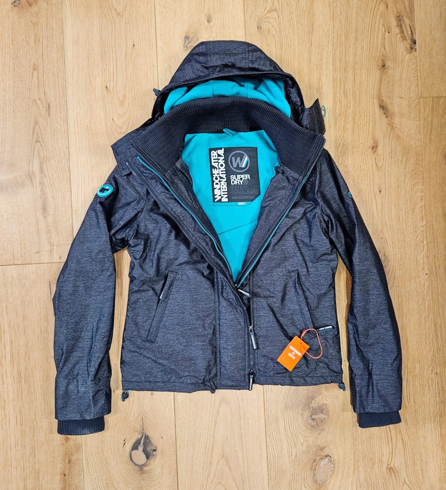 Superdry Pop zip Hooded Artic Windcheater Jacket L *NIEUW*, Kleding | Dames, Ophalen, Superdry, Maat 42/44 (L), Nieuw