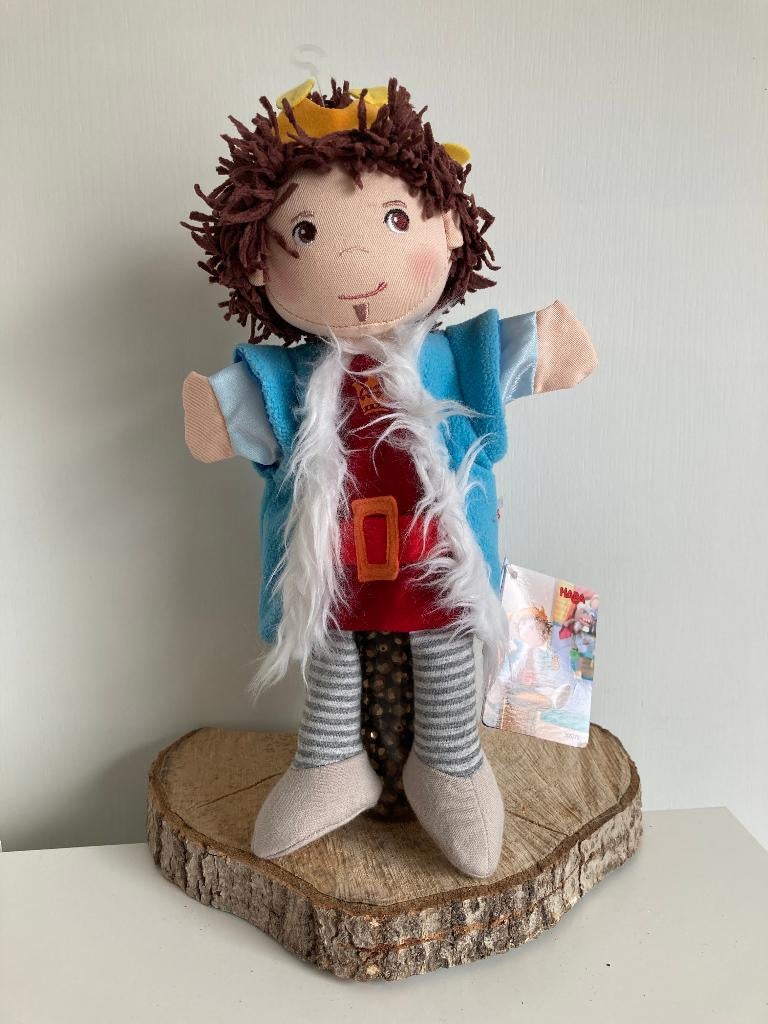 Handpop prins Emir - Haba, Enfants & Bébés, Jouets | Peluches, Neuf, Autres types, Enlèvement ou Envoi