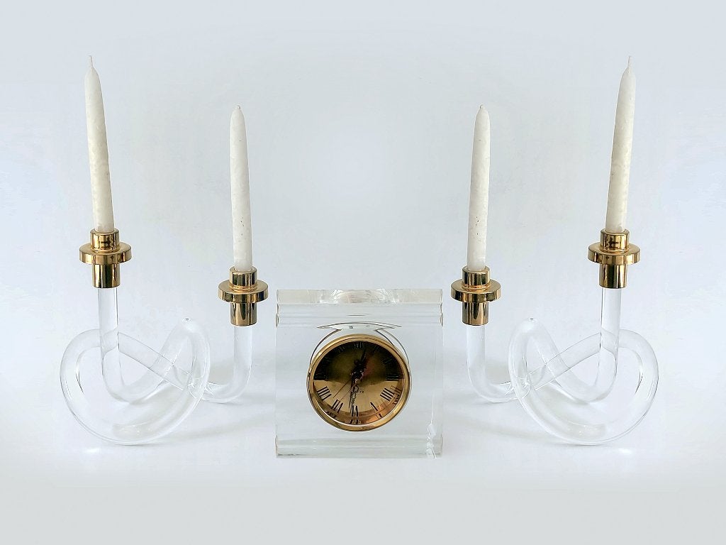 Ensemble de chandeliers et horloge Dorothy C. Thorpe, Enlèvement ou Envoi, Autres marques, Utilisé, 23 cm