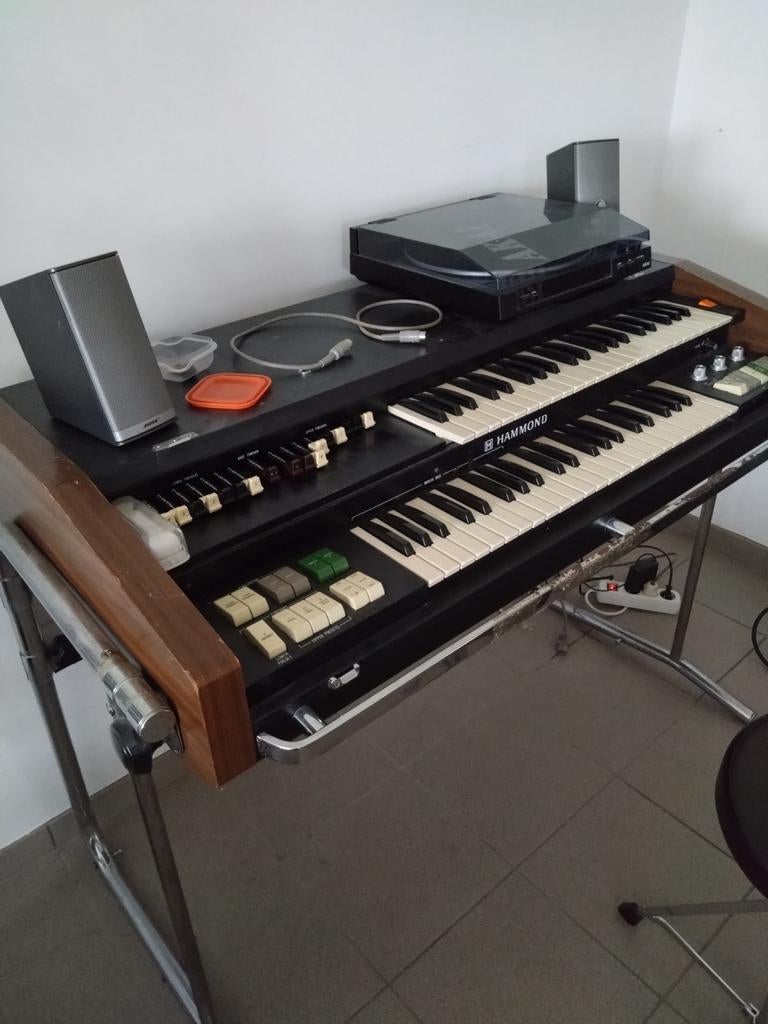 Hammond  x-5 combo organ + solton  rotor-speaker cabinet, Muziek en Instrumenten, Ophalen, Orgel