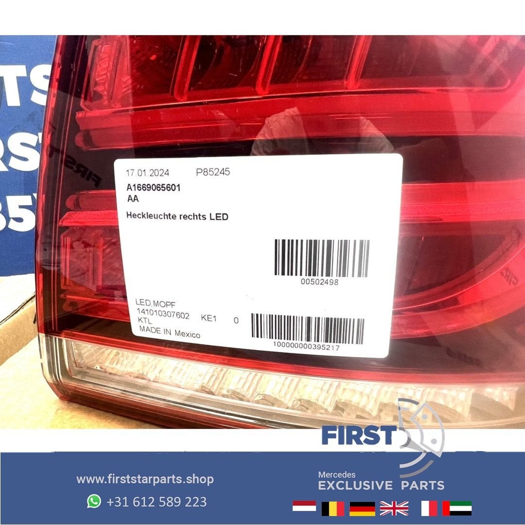 W166 GLE ACHTERLICHT RECHTS A1669065601 GLE KLASSE SUV VOL L, Utilisé, -, -, Enlèvement ou Envoi