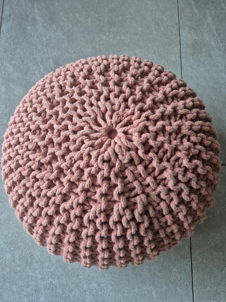 poef, Ophalen, Minder dan 50 cm, Gebruikt, Rond