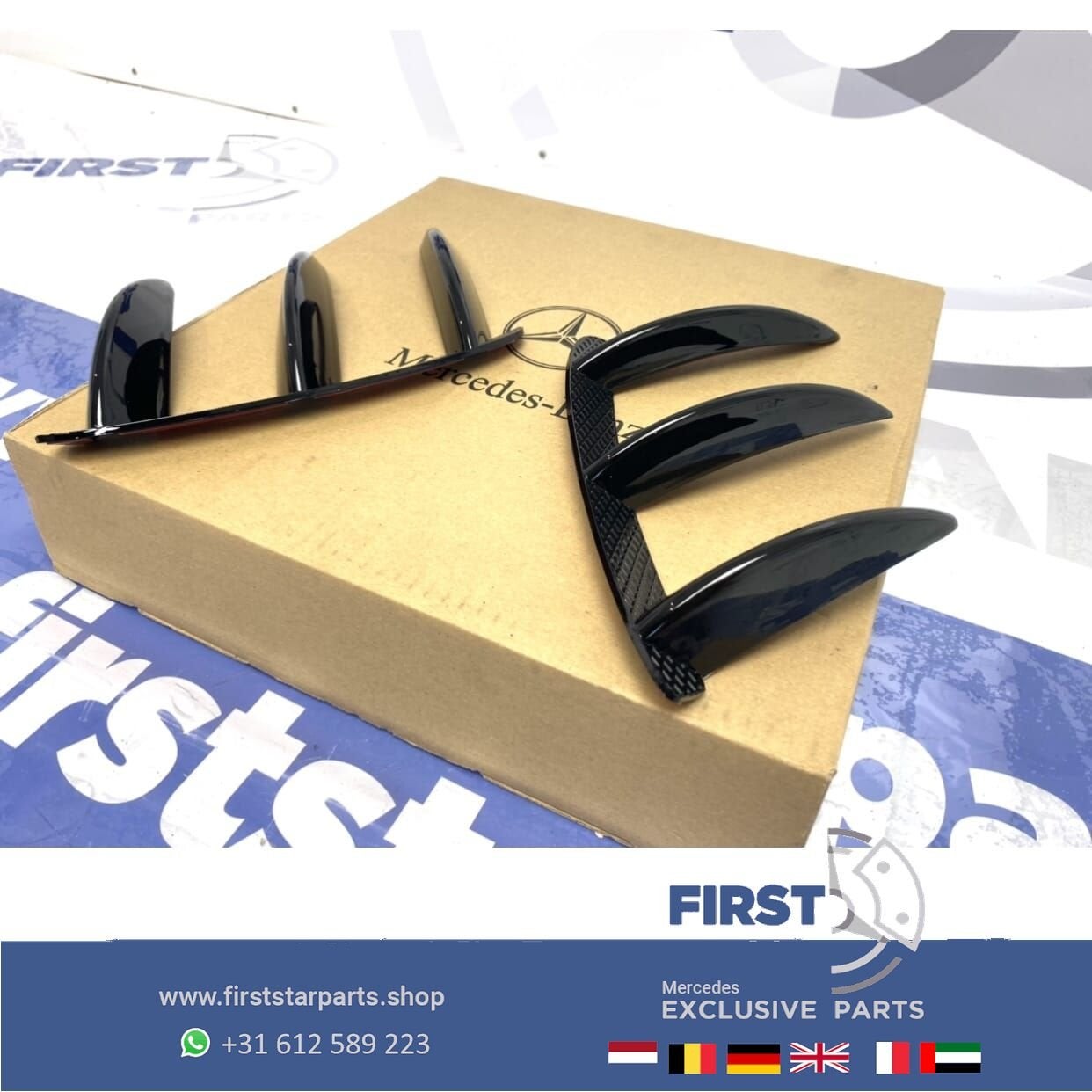 W177 A KLASSE A45S AMG ACHTERBUMPER SPLITTER SET AERO PAKKET, Gebruikt, Ophalen of Verzenden, Achter, -