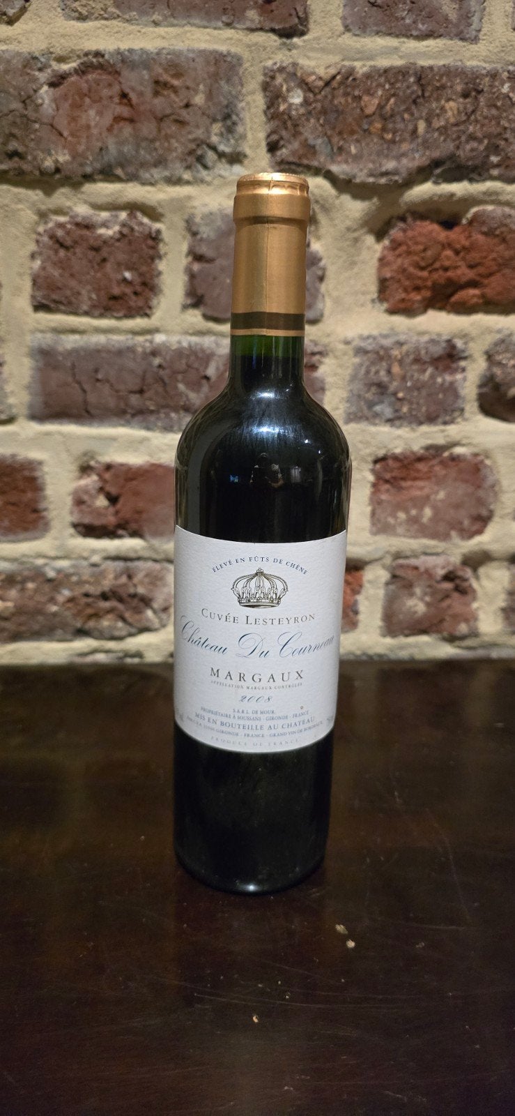 : "Château du Courneau Cuvée Lesteyron Margaux 2008 – 75cl"., Verzamelen, Wijnen, Frankrijk, Nieuw, Ophalen of Verzenden, Rode wijn