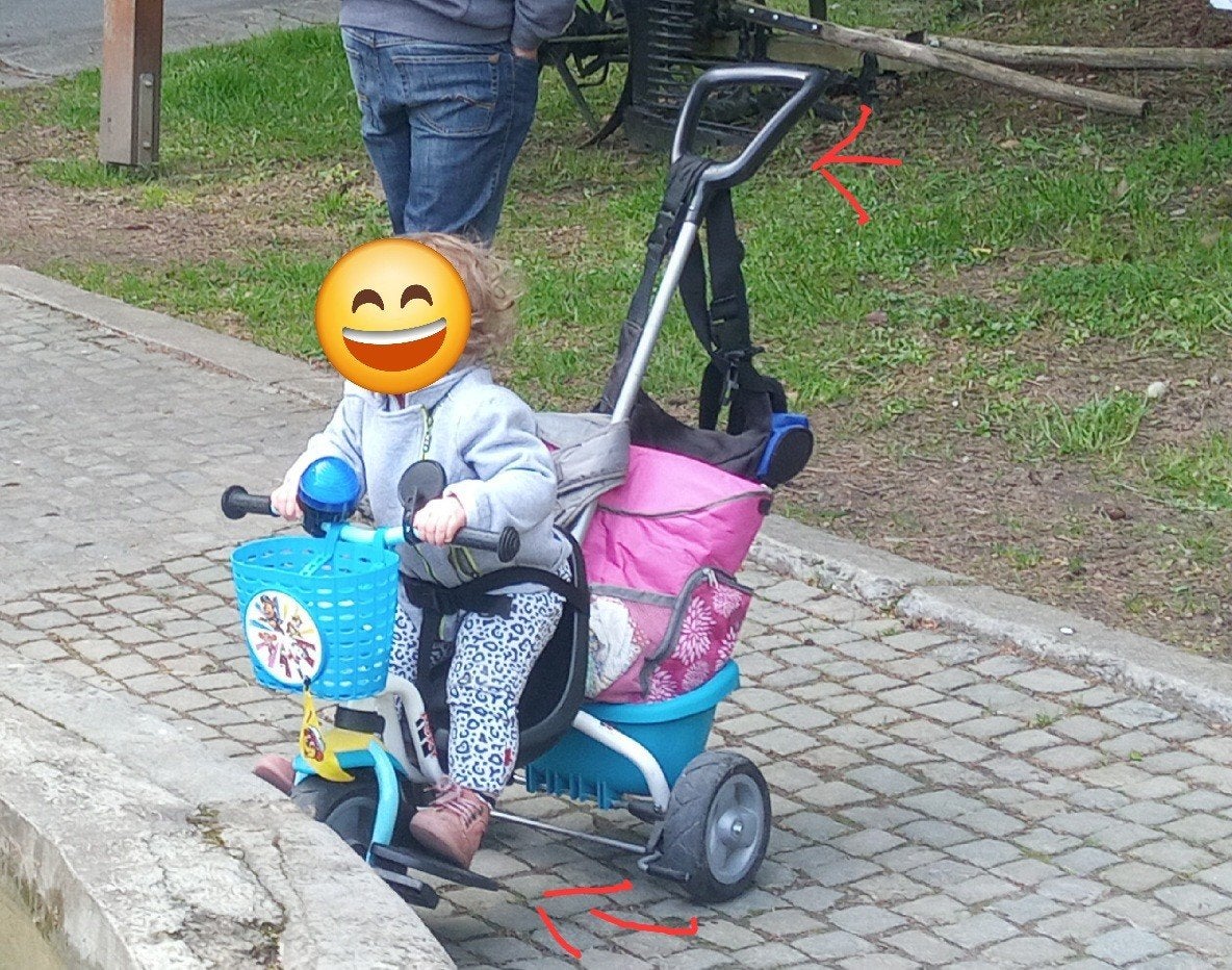 tricycle évolutif Puky, Enlèvement