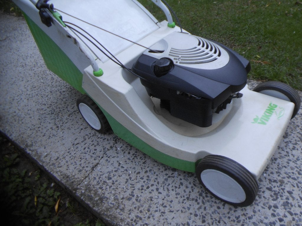 tondeuse Tractée VIKING MB505 en très bon état, Jardin & Terrasse, Viking, Tondeuse rotative, 40 à 49 cm, Enlèvement