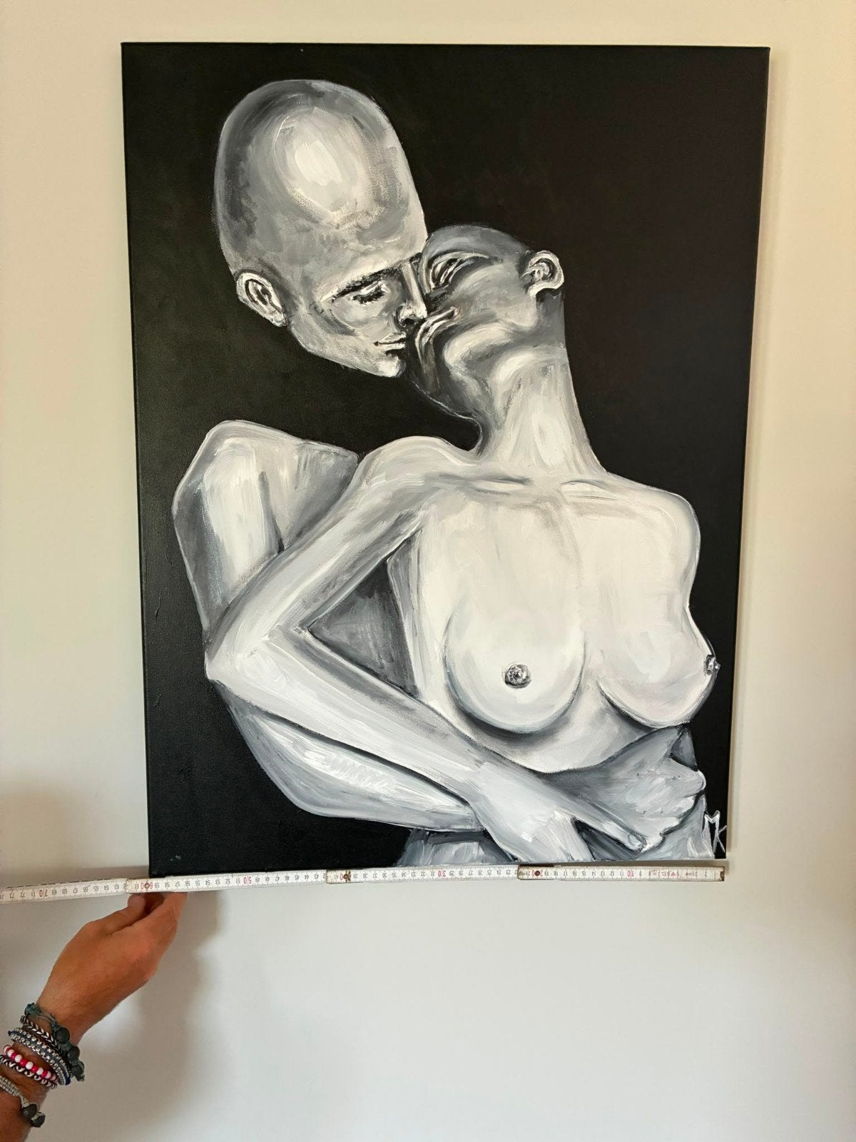 Schilderij MK, Antiek en Kunst, Kunst | Schilderijen | Modern, Ophalen