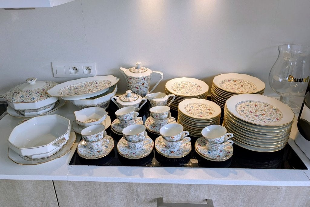 79-delig vintage servies Louis Lourioux Limoges, Ophalen
