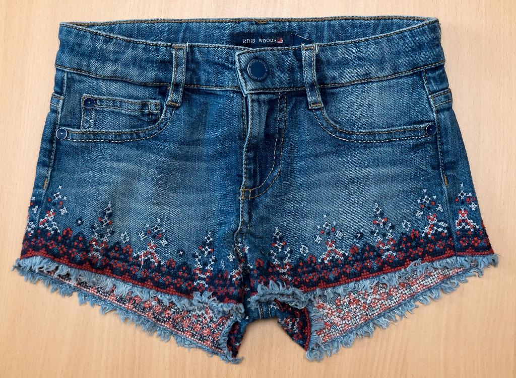 Blauwe jeansshort River Woods, maat 8 jaar, Enfants & Bébés, Vêtements enfant | Taille 128, Pantalon, River Woods, Enlèvement ou Envoi