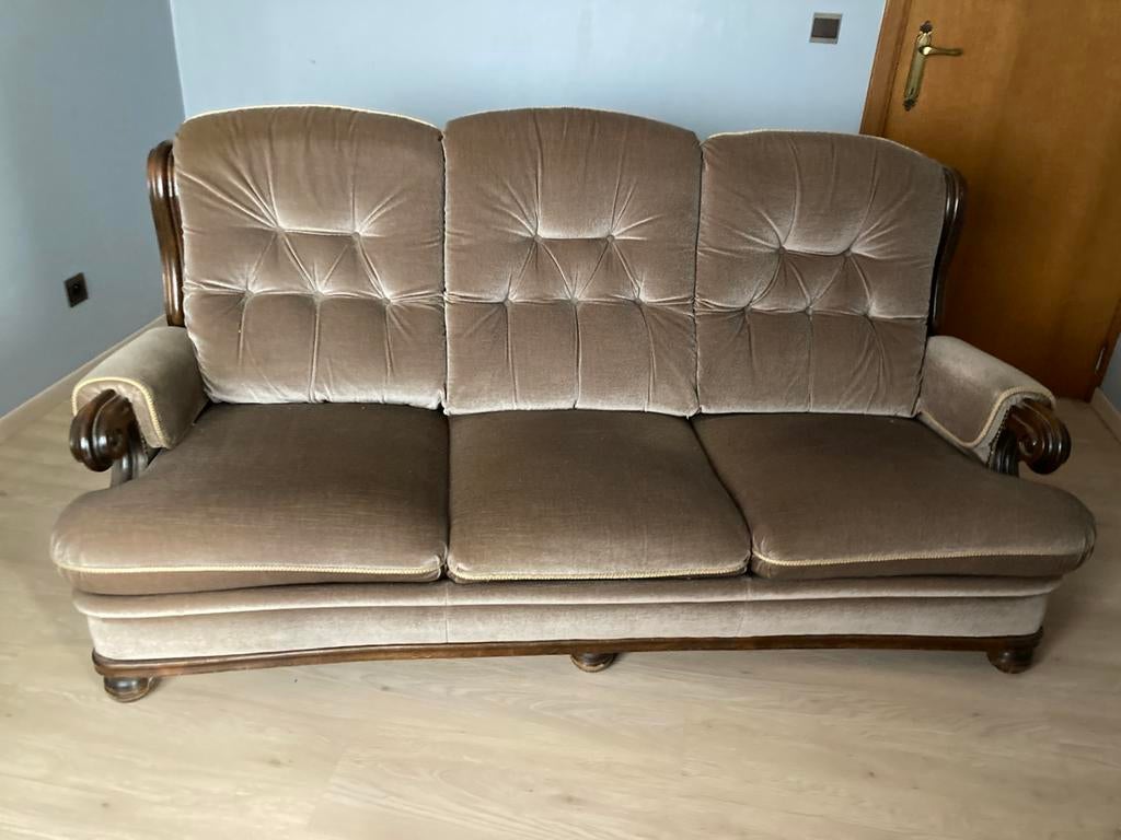 3 zit in velours, Ophalen, Gebruikt, Klassiek, 150 tot 200 cm