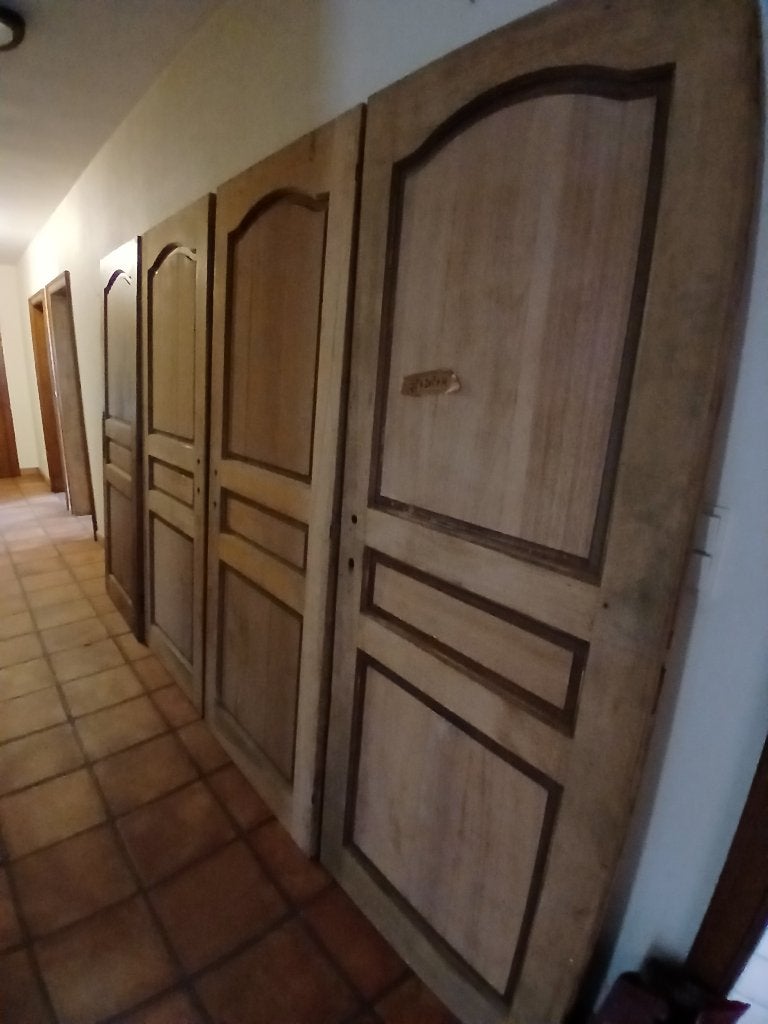 Eiken binnendeuren, Doe-het-zelf en Bouw, Deuren en Vliegenramen, Ophalen, Gebruikt, Hout, Binnendeur