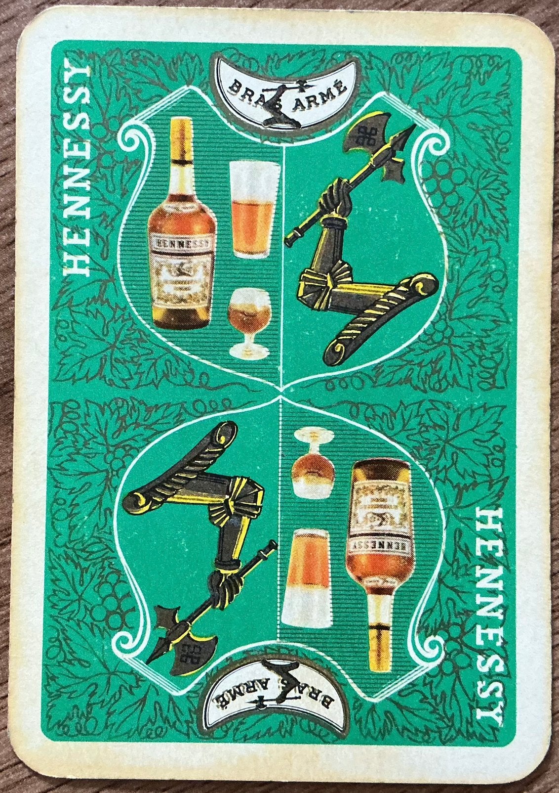Oude speelkaart HENNESSY COGNAC, Verzamelen, Ophalen of Verzenden, Zo goed als nieuw, Speelkaart(en)