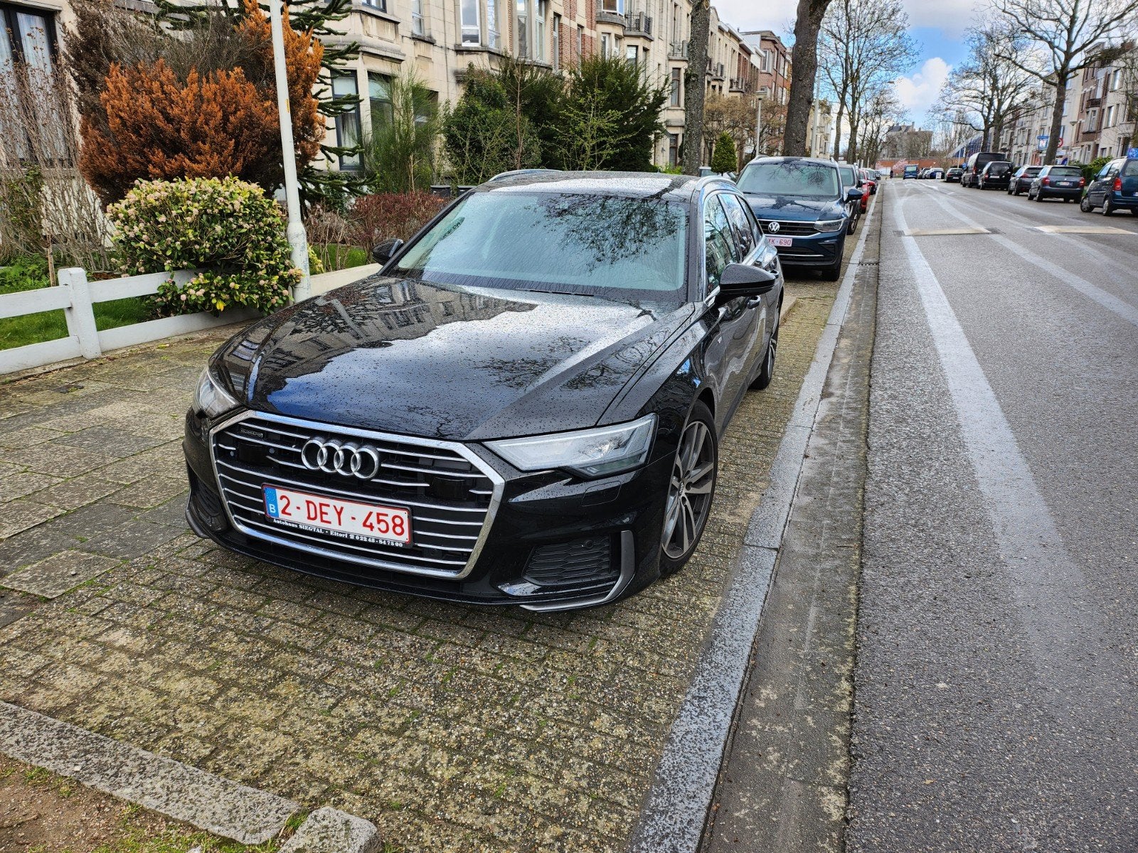 Audi A6 Avant 45 TDI V6 Quattro Sport S Tronic, Auto's, Open dak, Zwart, Zwart, Diesel