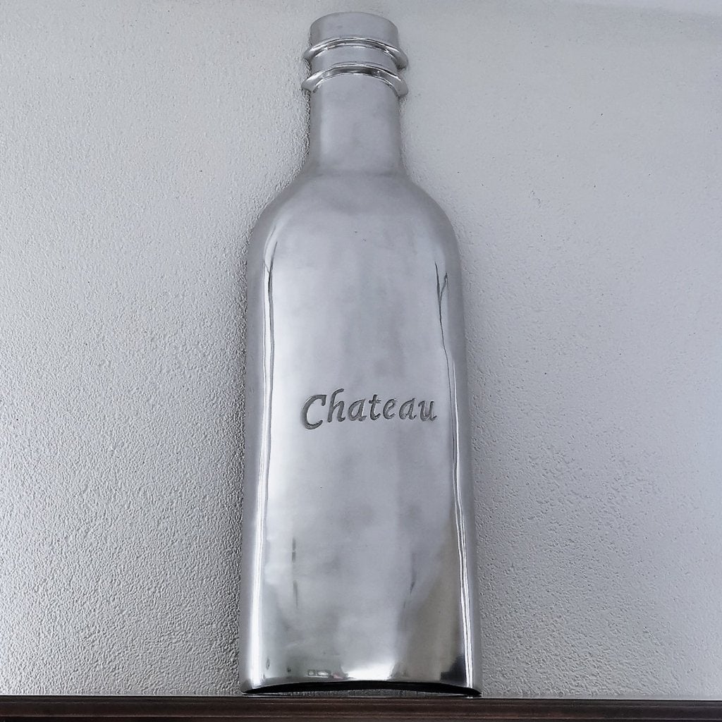 Mega Wijnfles alu - Wijnkast - Wijntafel - wijnrekken enz