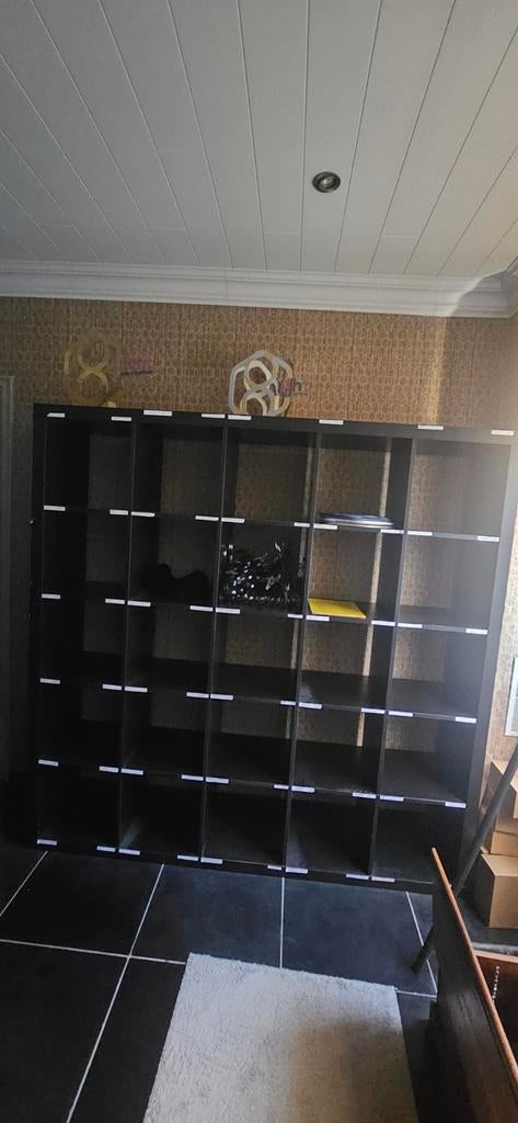Ikea Kallax kast donkerbruin, Huis en Inrichting, Kasten | Boekenkasten, Ophalen, 25 tot 50 cm, 150 tot 200 cm, 150 tot 200 cm