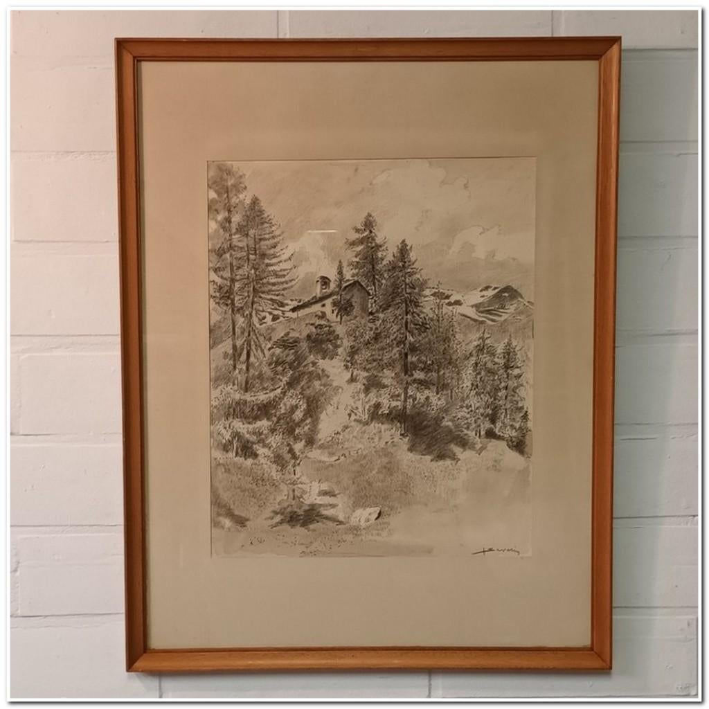 Juliaan Severin (1888-1975) - Aquarel op papier, Ophalen
