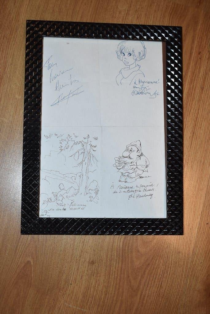 Bande dessinée 4 dédicaces 1995 ,Hausman,Walthéry ..., Livres, Envoi, Comme neuf