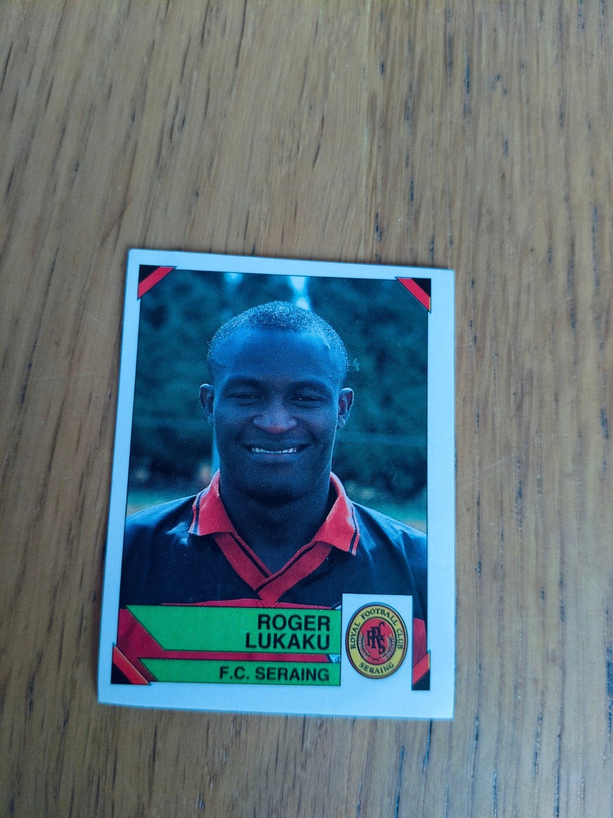 Panini sticker Football 95 Roger Lukaku, Enlèvement ou Envoi, Autocollant