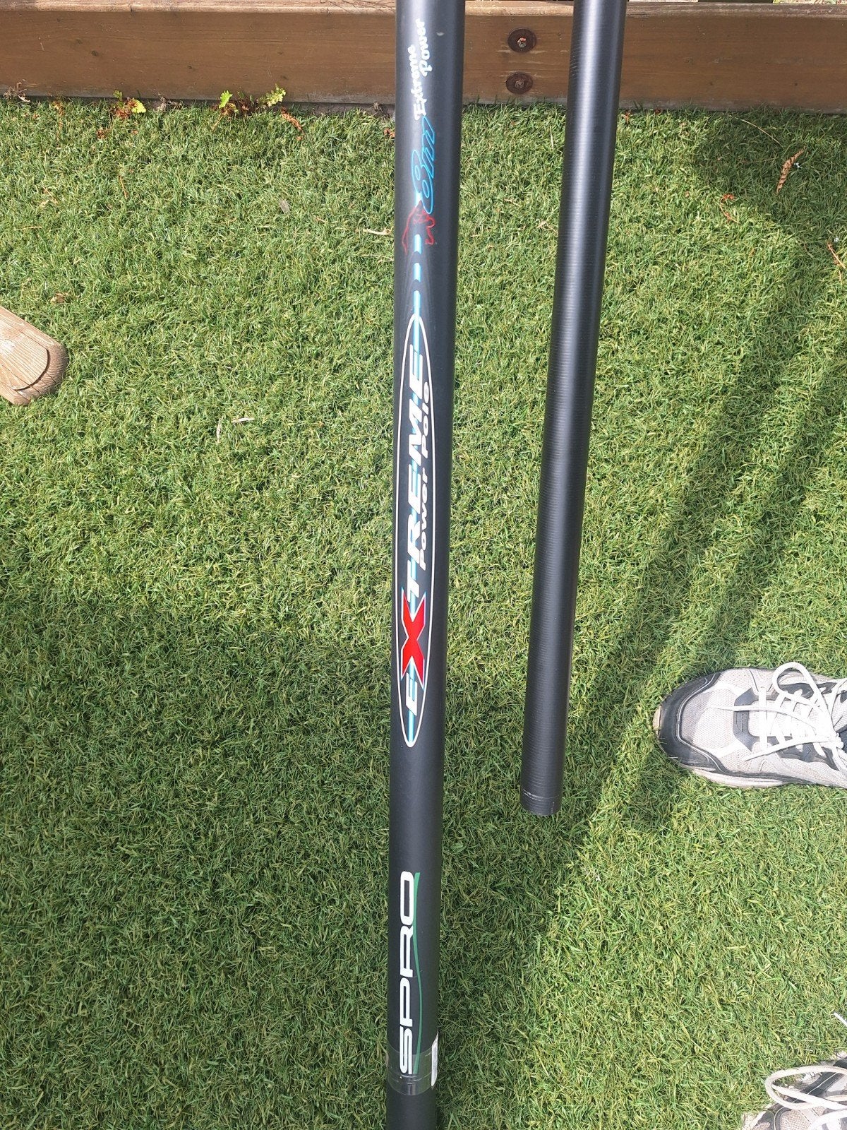 Vaste stok hengel spro 8 meter, Ophalen