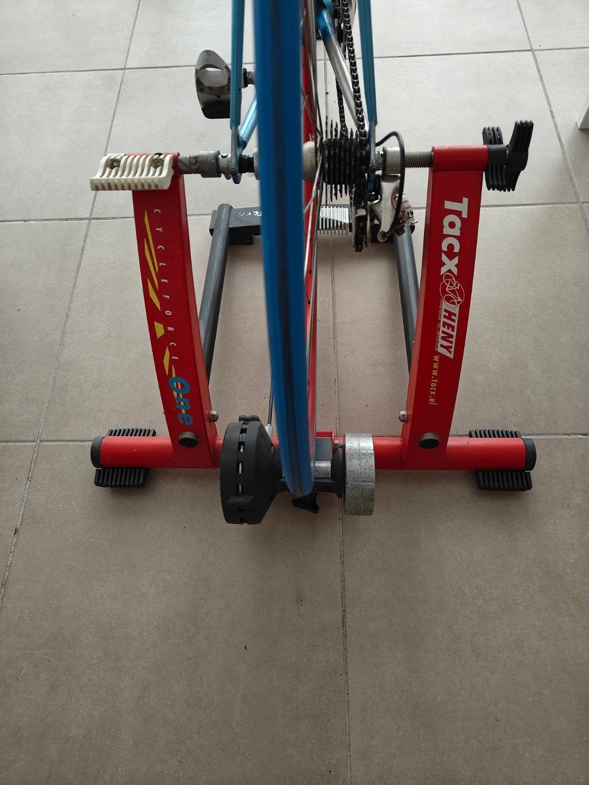 Tacx trainer, Ophalen, Gebruikt