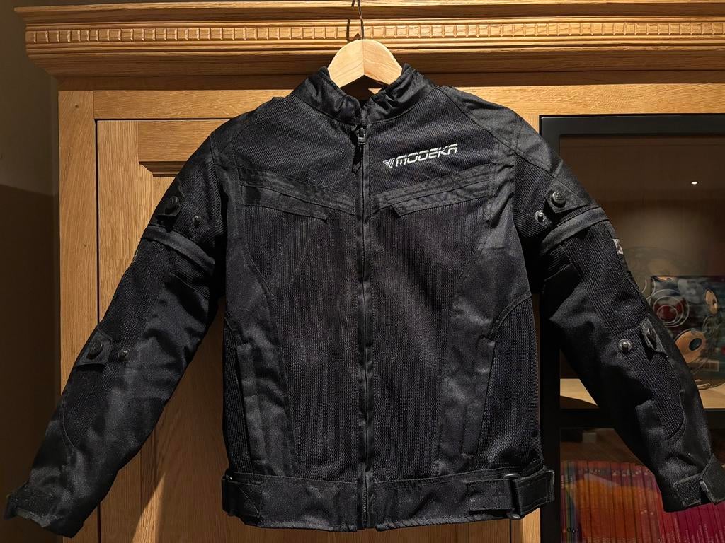 Veste moto 152cm, Enlèvement, Seconde main, Enfants, Manteau | tissu