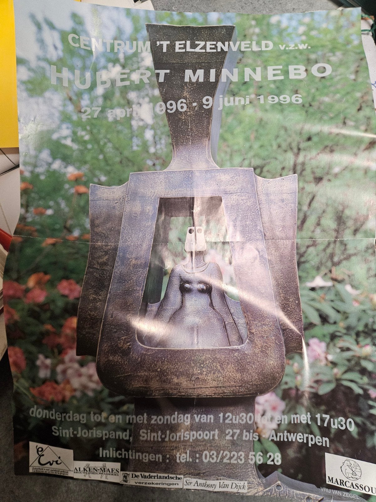 Kunst affiche Hubert Minnebo, Antiquités & Art, Art | Lithographies & Sérigraphies, Enlèvement ou Envoi