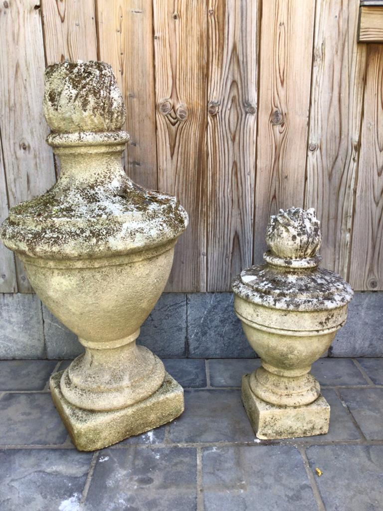 2 tuinornamenten, Ophalen