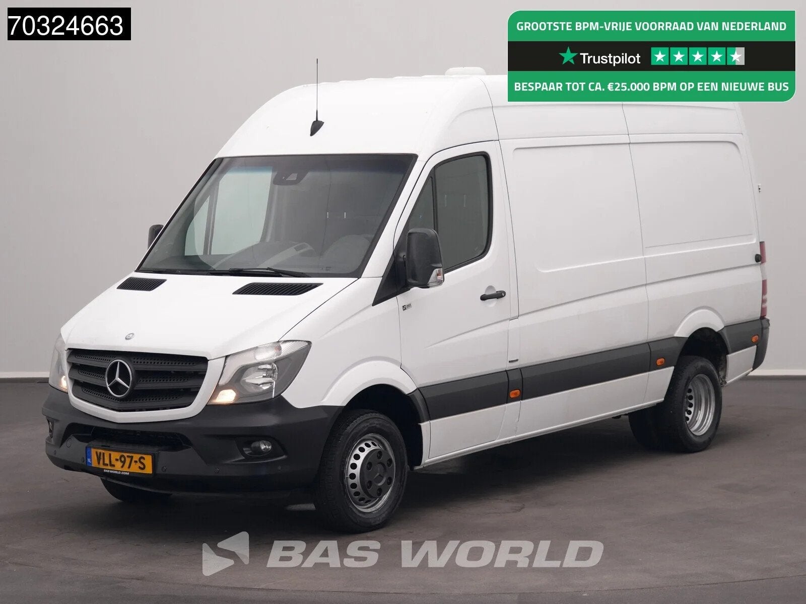 Mercedes Sprinter 516 CDI Automaat Dubbellucht L2H2 Trekhaak, Auto's, Automaat, Stof, Gebruikt, Euro 6