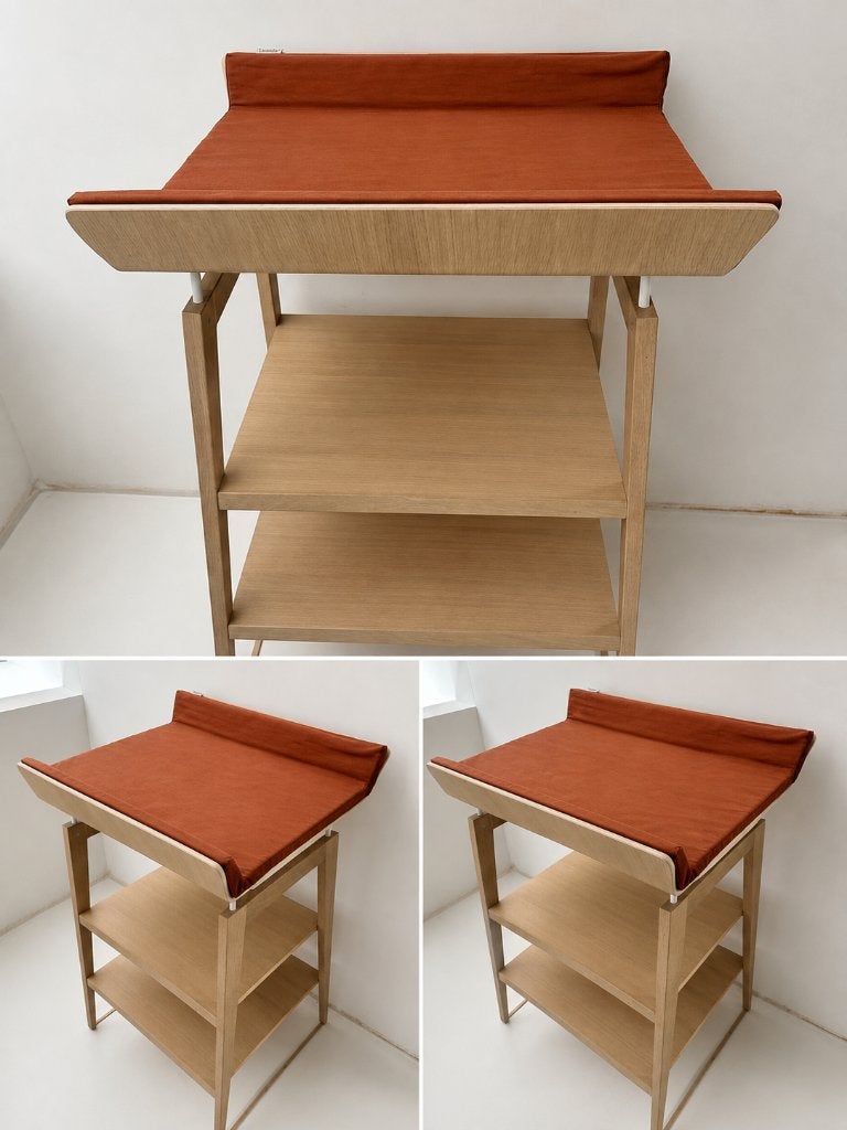 Leander Linea Verzorgingstafel incl. verzorgingskussen, Ophalen, Zo goed als nieuw, Commode, 90 tot 105 cm