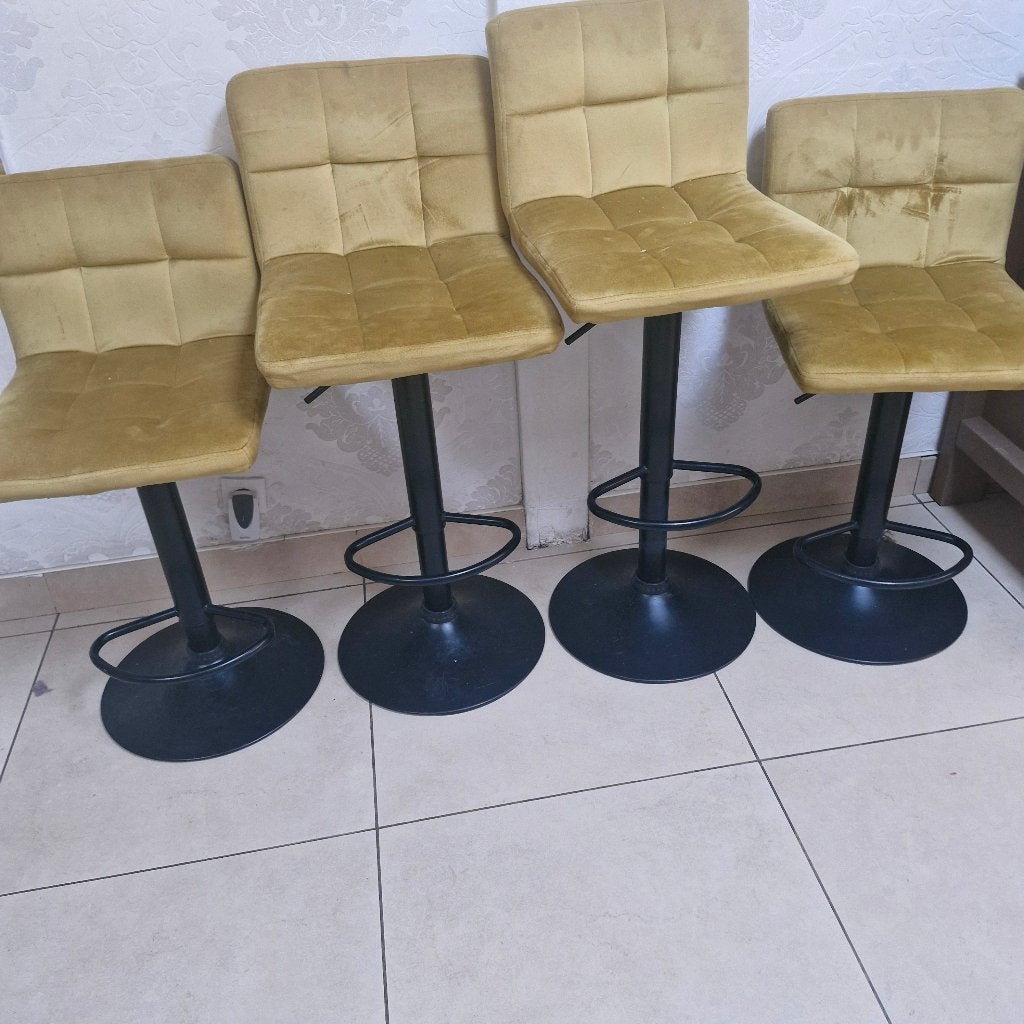 4 stoelen, Maison & Meubles, Chaises, Autres couleurs, Enlèvement, Utilisé, Métal